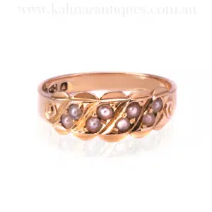 Antique pearl ring
