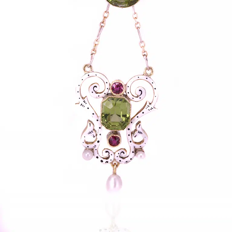 Antique enamel necklace