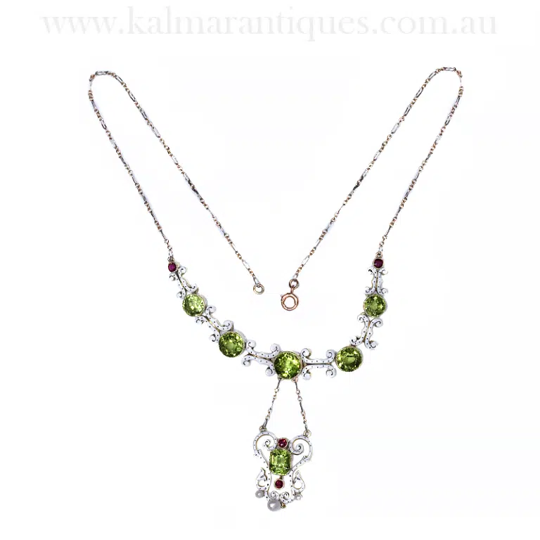 Antique enamel necklace