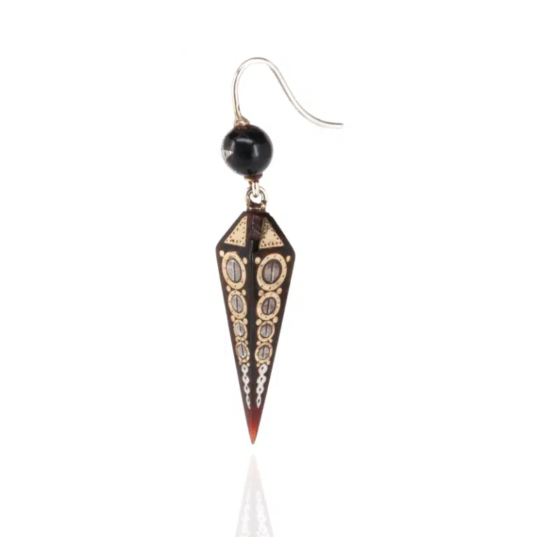 pique drop earrings