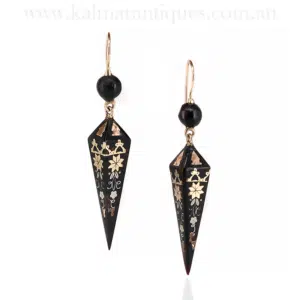 Antique pique earrings