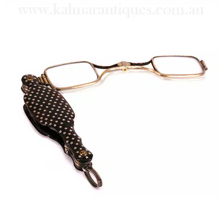 Antique pique lorgnette made in the Victorian era