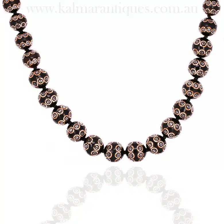 Rare antique pique necklace