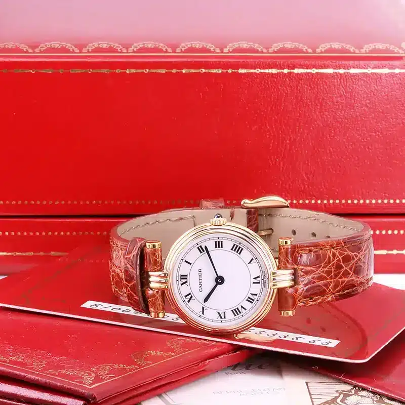 Rare vintage Cartier ladies watch showing hand-finished details and slim proportions from the pre-1970 era