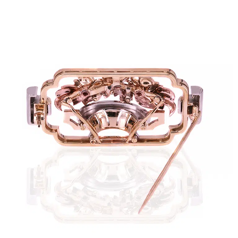 sapphire and diamond brooch