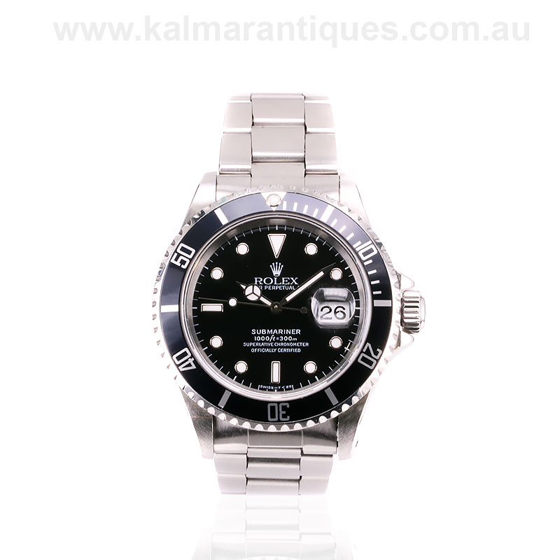 Stainless steel Rolex Submariner 16610 