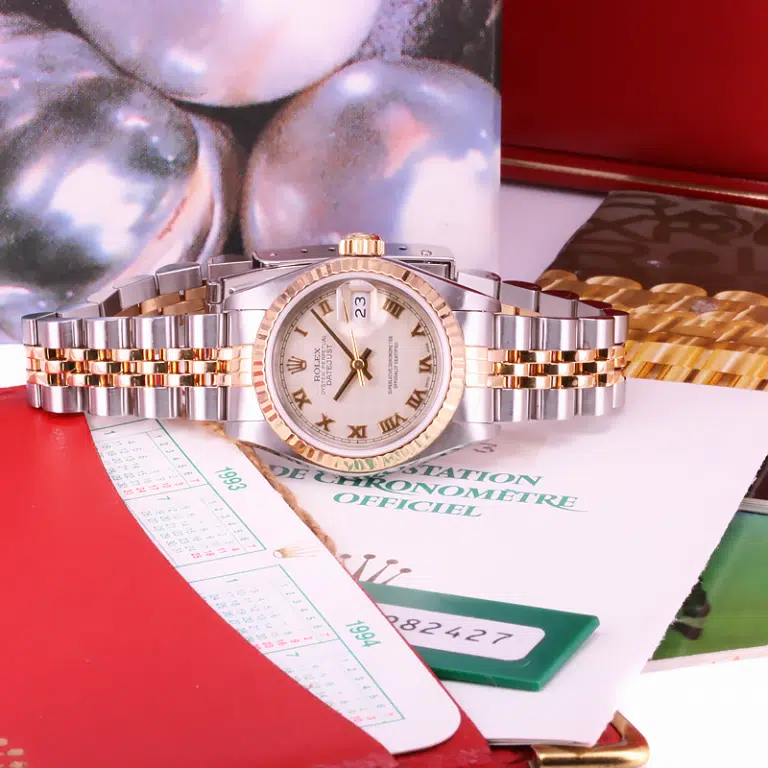Rolex Pyramid dial watch with box and papers