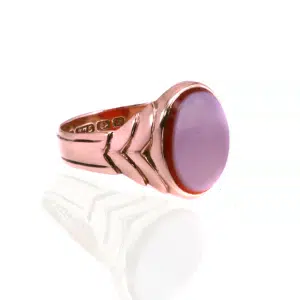 Antique sardonyx signet ring