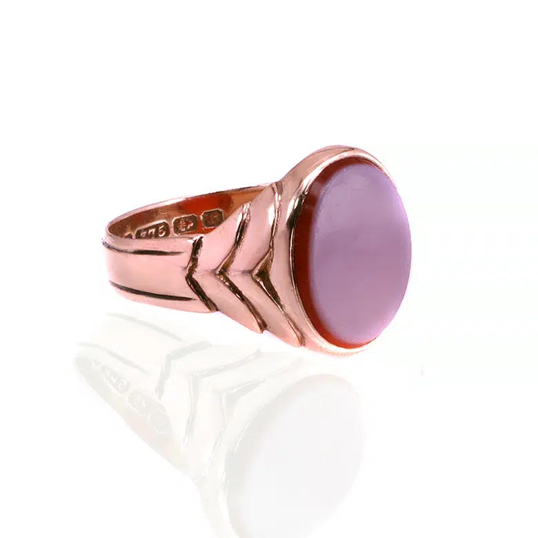 Antique sardonyx signet ring