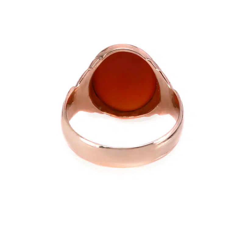 Antique sardonyx signet ring made in 1902