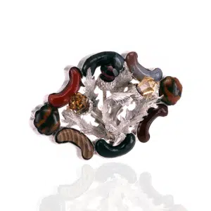 Antique Scottish agate brooch