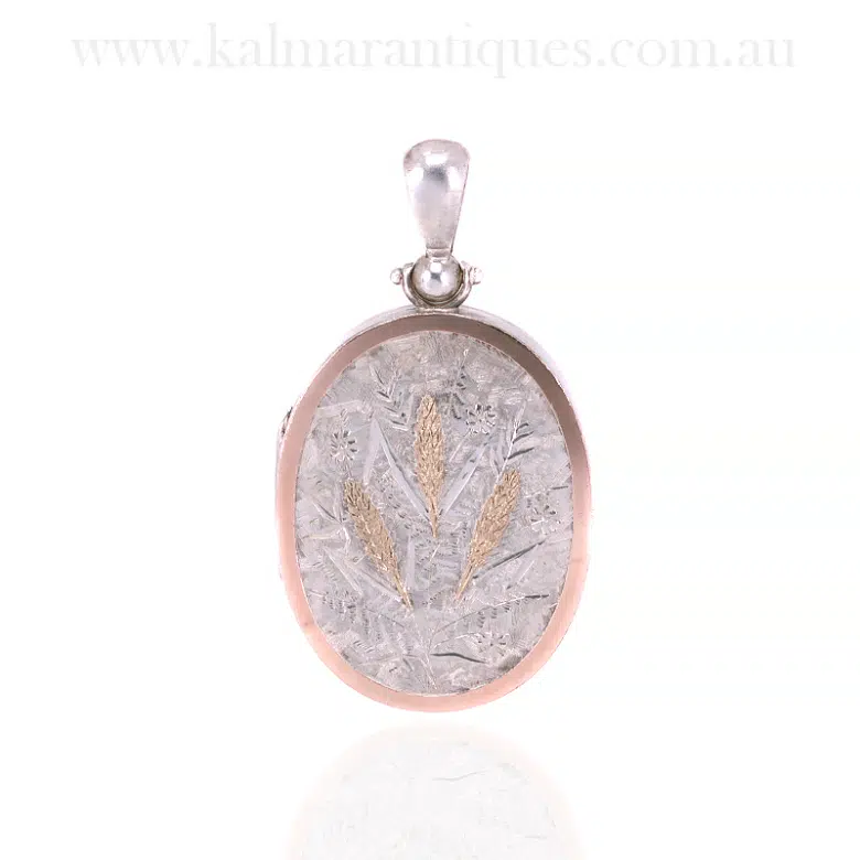 Antique photo locket