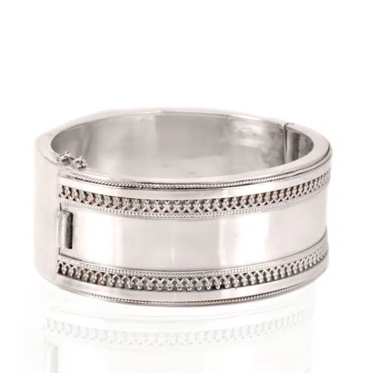 Sterling silver Victorian bangle