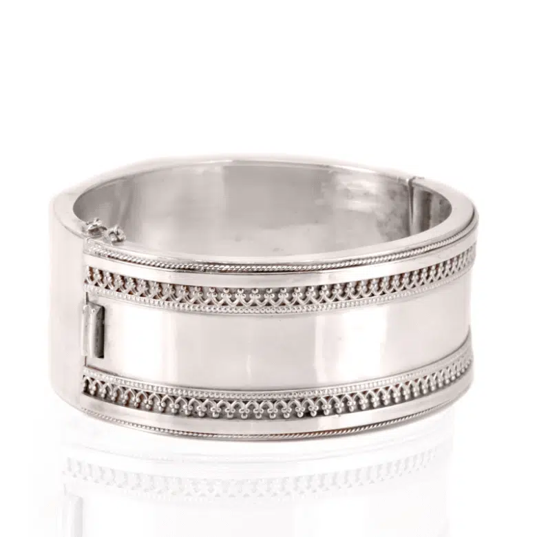 Sterling silver Victorian bangle