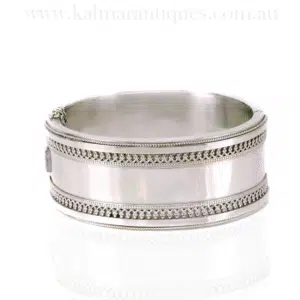 Sterling silver Victorian bangle