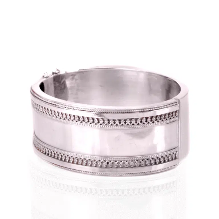 Antique silver bangle
