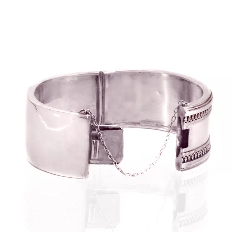 Antique silver bangle