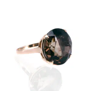 Vintage smoky quartz ring