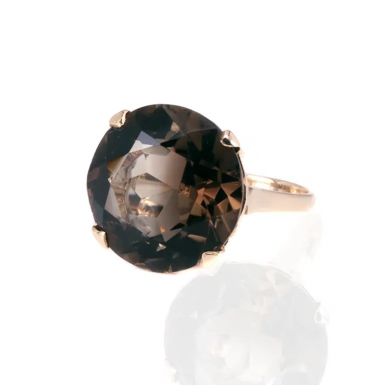 Smoky quartz ring made in 1986