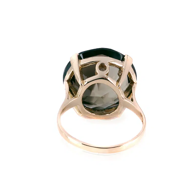 Vintage smoky quartz ring
