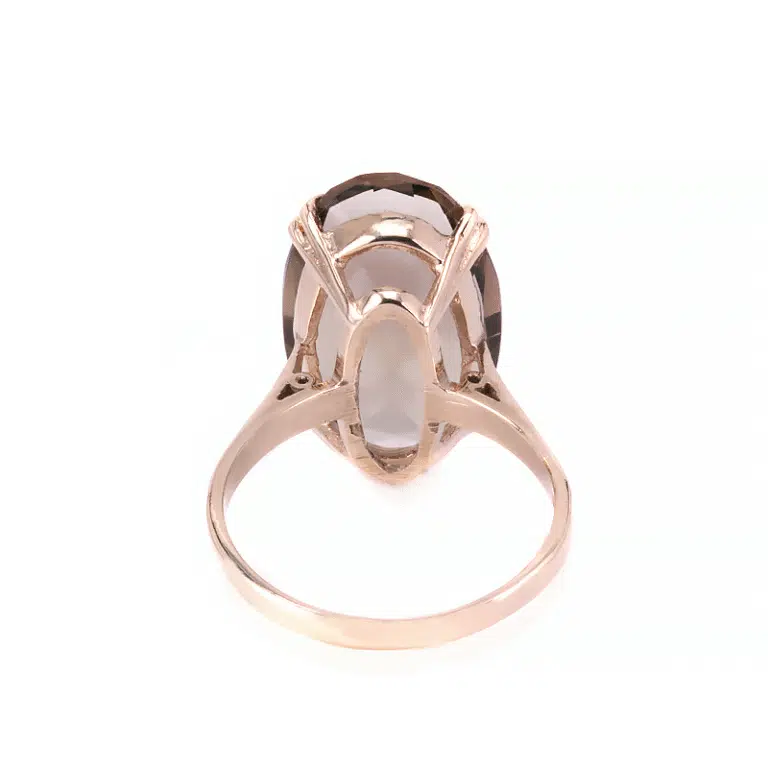 Vintage smoky quartz ring