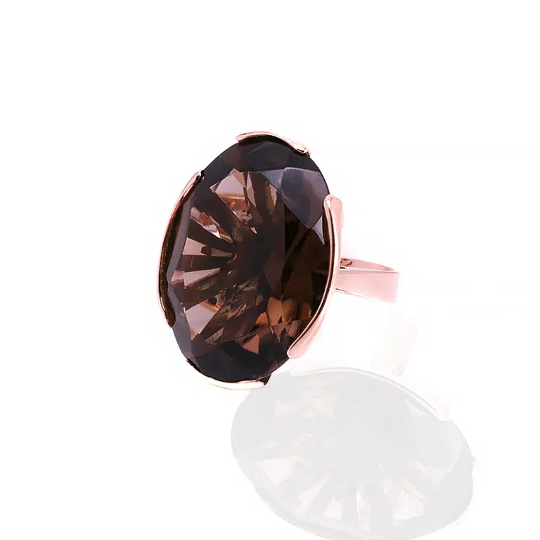 Vintage smoky quartz ring