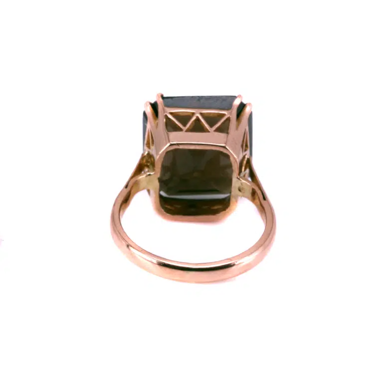 vintage smoky quartz ring