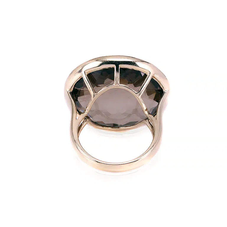 Vintage smoky quartz ring