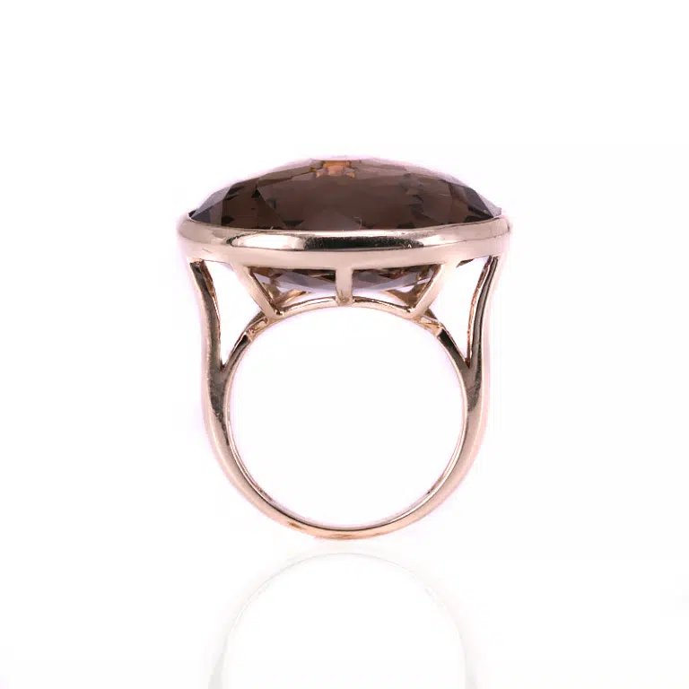 Vintage smoky quartz ring