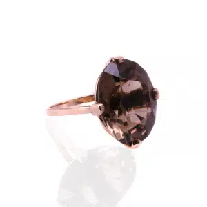 Vintage smoky quartz ring made in 1997