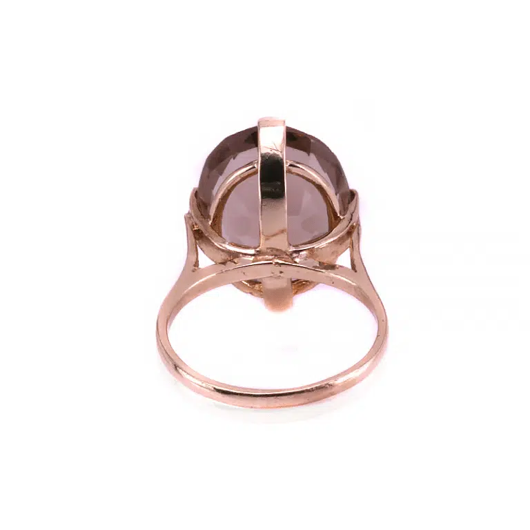 Vintage smoky quartz ring made in 1997
