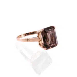 Vintage smoky quartz ring