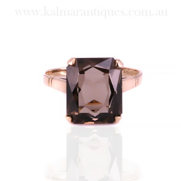 Beautiful smoky quartz ring made in 1976