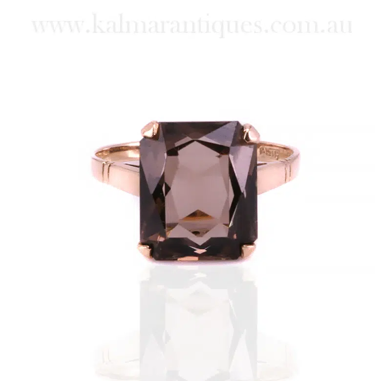 Beautiful smoky quartz ring made in 1976