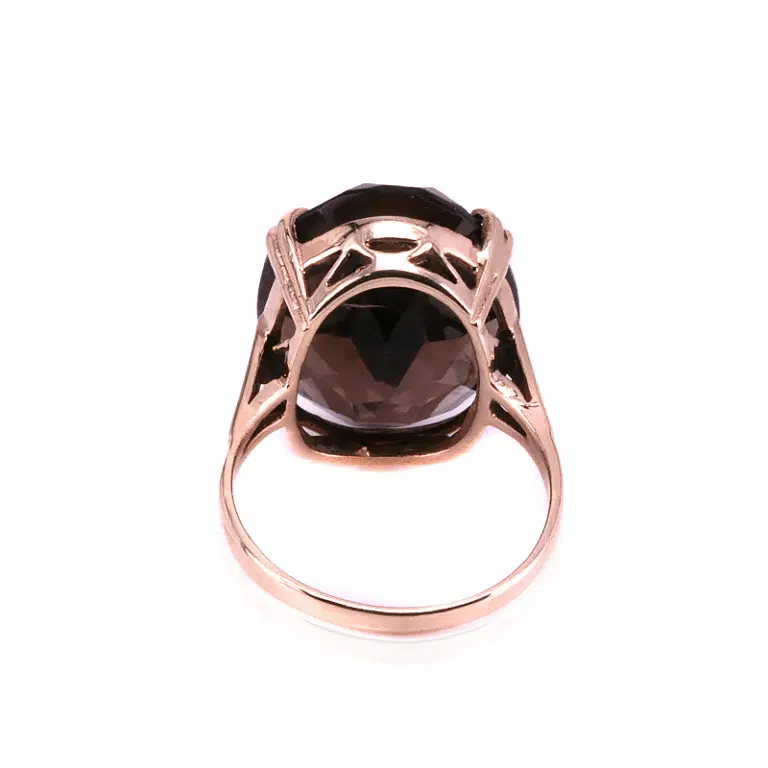Vintage smoky quartz ring