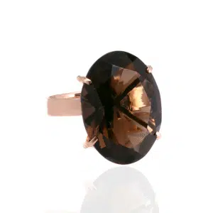 Vintage smoky quartz ring