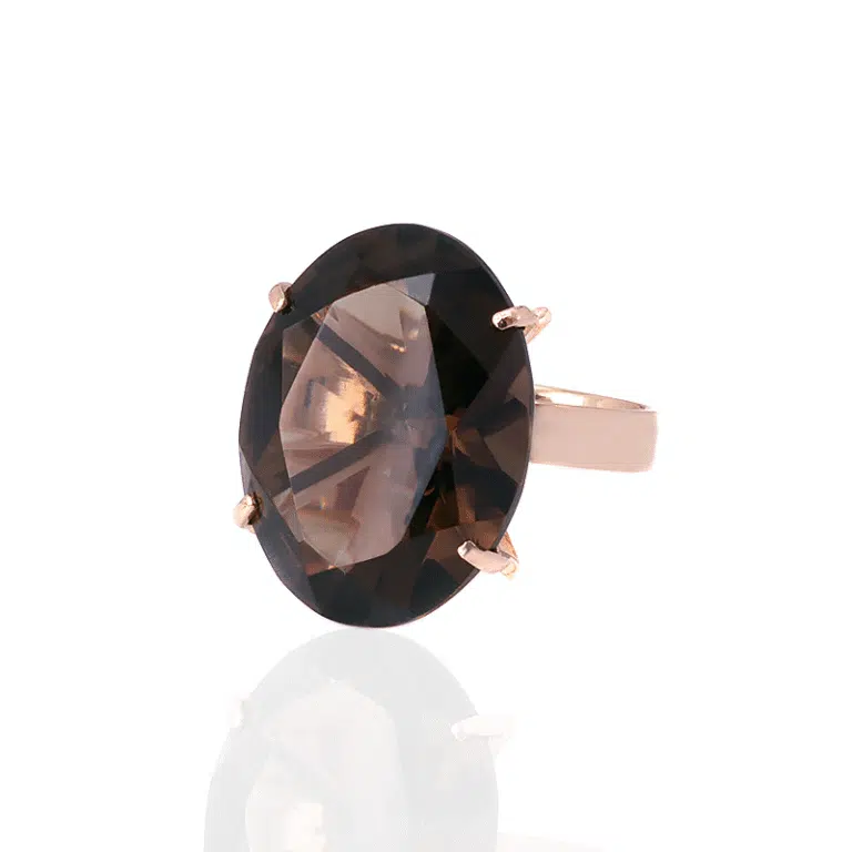 Vintage smoky quartz ring