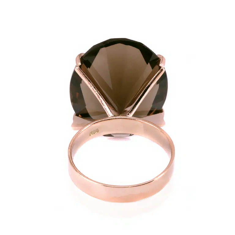 Vintage smoky quartz ring