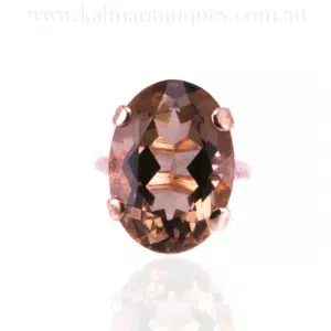 Vintage smoky quartz ring