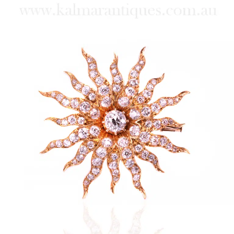 Antique Tiffany & Co diamond brooch
