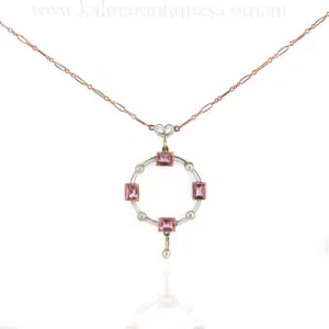 Antique enamel necklace