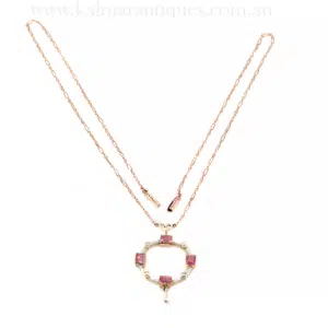 Antique enamel necklace