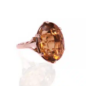 1970's vintage citrine ring