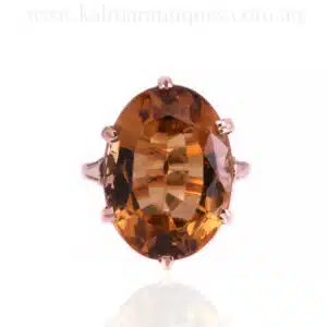 1970's vintage citrine ring