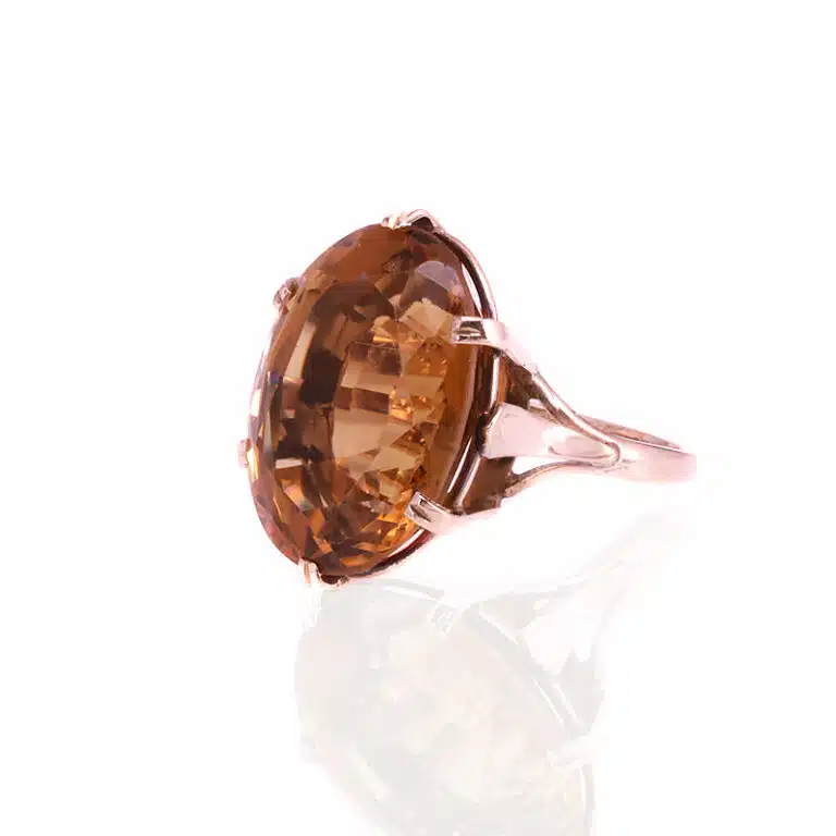 1970's vintage citrine ring