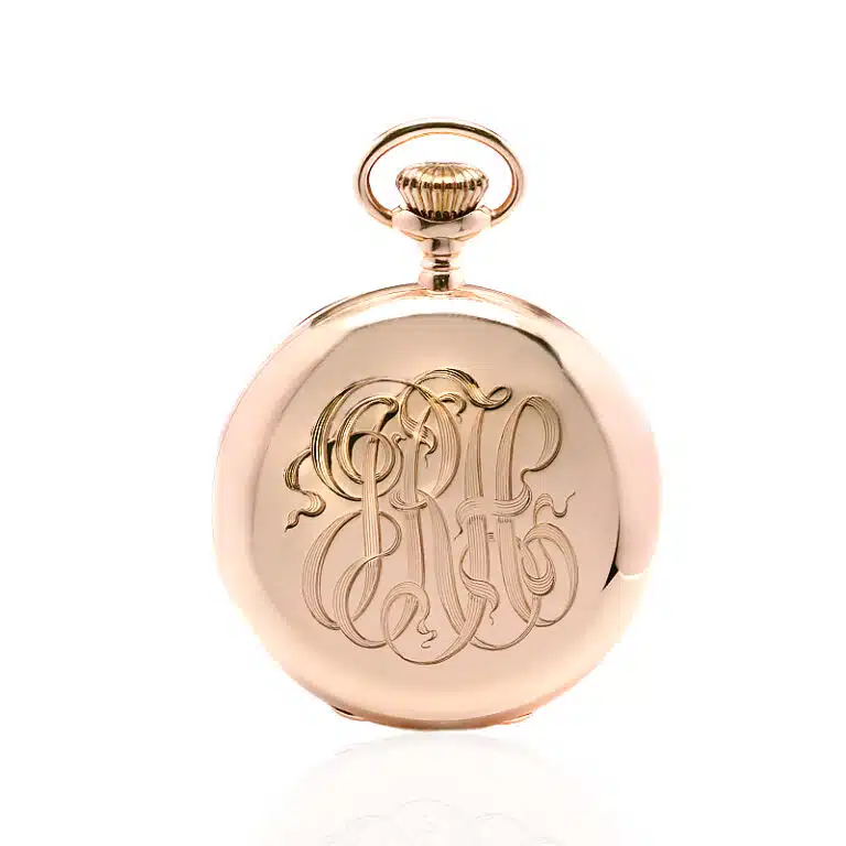 14 carat gold Waltham Riverside pocket watch