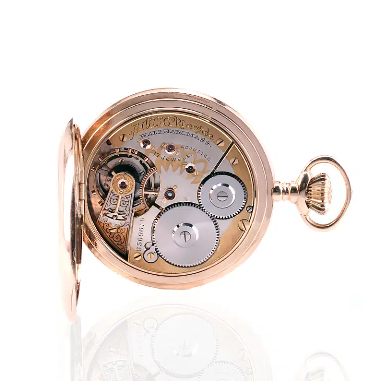 14 carat gold Waltham Riverside pocket watch