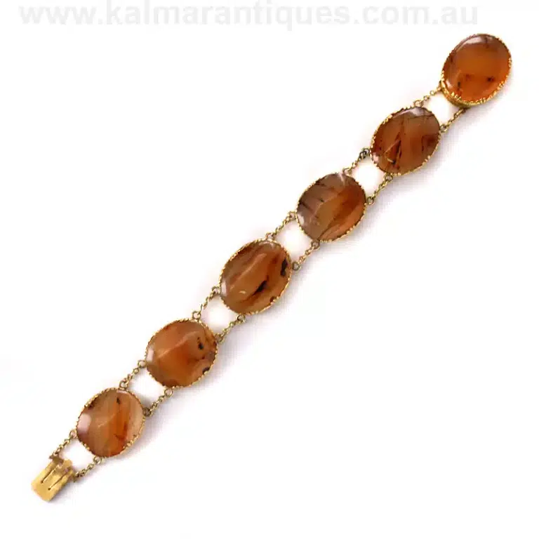 Antique agate bracelet
