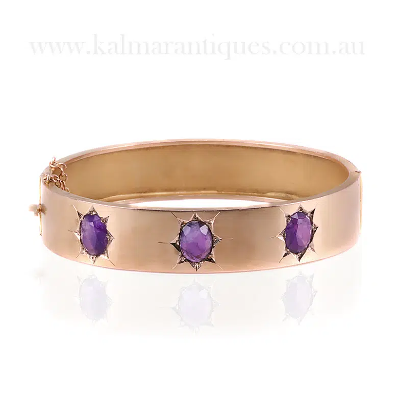 Amethyst bangle