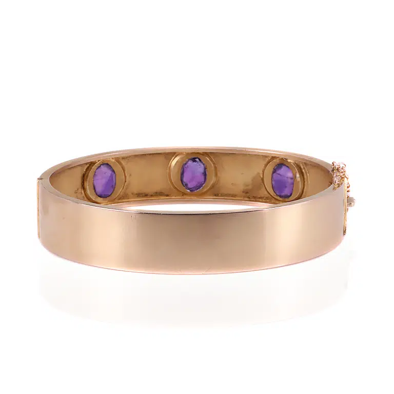 Antique amethyst bangle